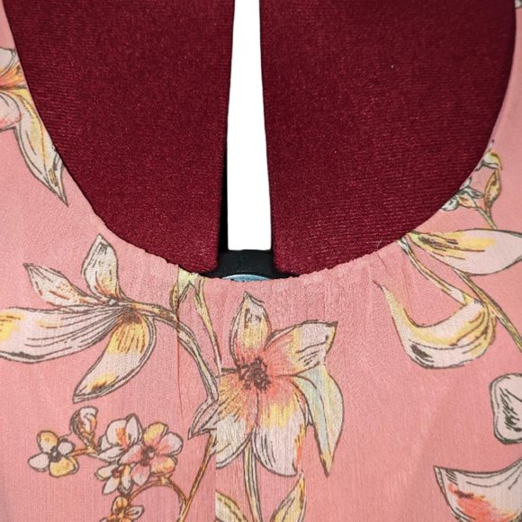 a.n.d eawy floral chiffon lined sleeveless dress - NWT - Picture 6 of 10